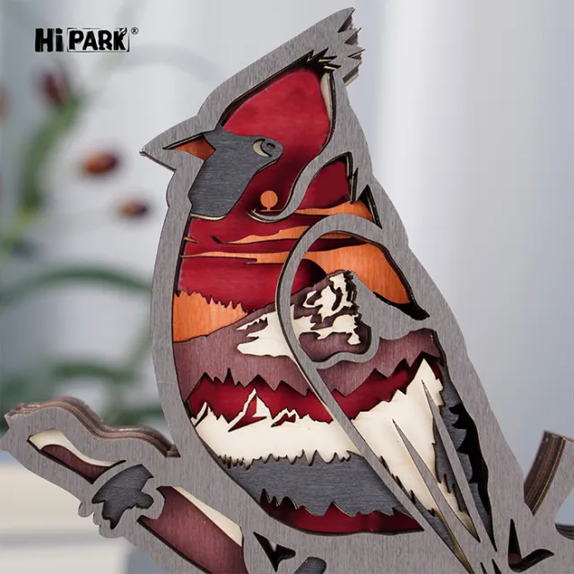 HOT SALE🔥-Northern Cardinal Wooden Carving Gift